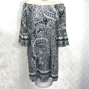 Umgee dress off shoulder cotton blend small